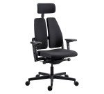Fauteuil ultra-ergonomique Xavier avec accoudoirs et appuie-tête réglables