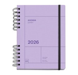 Agenda dia página 164x218 mm Back to Basics Rosa Miquelrius