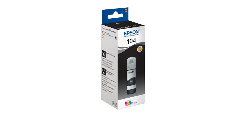 Epson Flacone 104 C13T00P140 nero