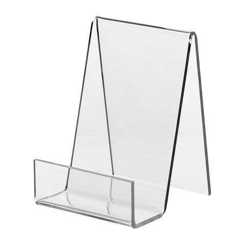 Espositore -Stand - Supporto - Reggilibri mini trasparente in acrilico 60x80x40mm - Espositore libro Bookstand