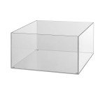 Espositore -Stand - Supporto - Cubo espositivo acrilico palia in acrilico trasparente 250x250x130mm - Scatola trasparente