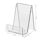 Espositore -Stand - Supporto - Reggilibri mini trasparente in acrilico 60x80x40mm - Espositore libro Bookstand