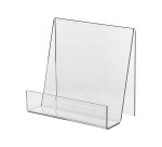 Espositore -Stand - Supporto - Reggilibri grande trasparente in acrilico 210x200x50mm - Espositore libro - Bookstand