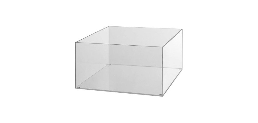 Espositore -Stand - Supporto - Scatola acrilico palia in acrilico trasparente 300x300x130mm - Scatola trasparente