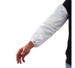 Manchettes polyéthylène blanches - Lot de 100