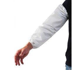 Manchettes polyéthylène blanches - Lot de 100