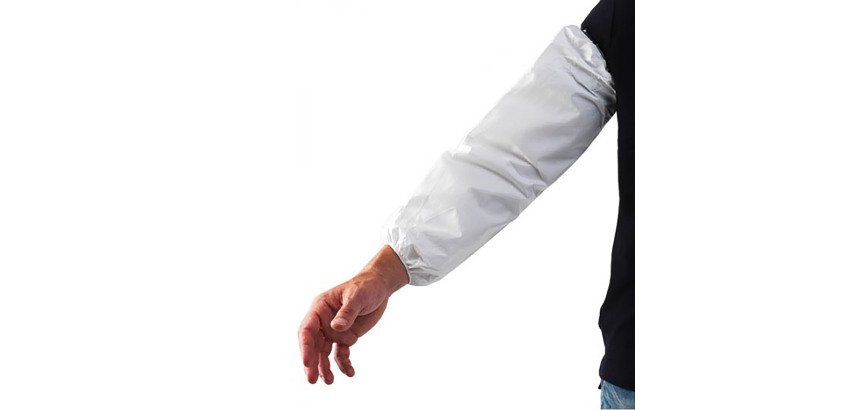 Manchettes polyéthylène blanches - Lot de 100