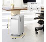Distruggidocumenti Fellowes LX-221 taglio a microframmento livello di sicurezza P5 - 20 fogli - bianco