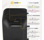 Distruggidocumenti Fellowes LX200 taglio a frammento livello di sicurezza p-4 - 12 fogli - nero