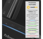 Distruggidocumenti Fellowes LX200 taglio a frammento livello di sicurezza p-4 - 12 fogli - nero