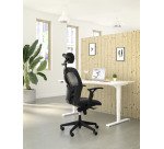 Bureau réglable en hauteur électrique blanc  Ergo Premium 160 x 80 cm - Arch
