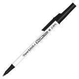 Stylo bille Papermate Kilometrico à capuchon pointe 1 mm - écriture moyenne noir