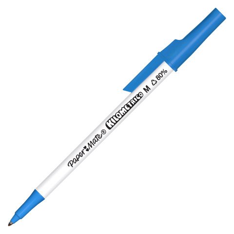 Bolígrafo Papermate Kilometrico con punta de 1 mm - escritura media Azul