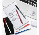 Stylo bille Papermate Kilometrico à capuchon pointe 1 mm - écriture moyenne - Pochette de 8 couleurs assorties