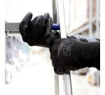 Guanti Poligrip in poliuretano nero, 1 paio