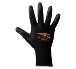 Guanti Poligrip in poliuretano nero, 1 paio