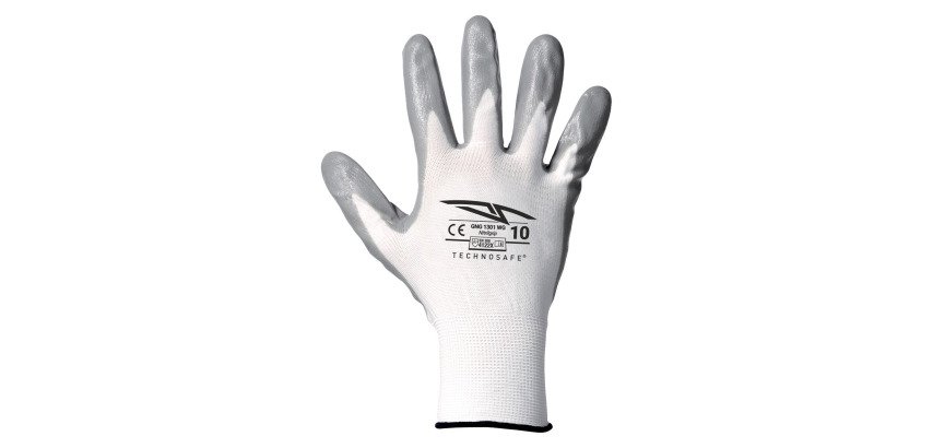 Guanti in nitrile grigio Nitrilgrip Top Quality, 1 paio