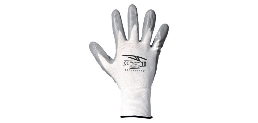 Guanti in nitrile grigio Nitrilgrip Top Quality, 1 paio