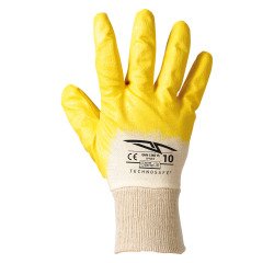 Guanti in NBR giallo, 1 paio