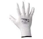 Guanti Poligrip in poliuretano bianco, 1 paio