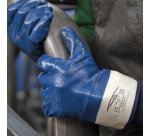 Guanti in NBR blu interamente rivestito, 1 paio
