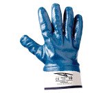 Guanti in NBR blu interamente rivestito, 1 paio