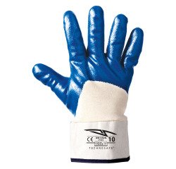 Guanti in NBR blu rivestimento 3/4, 1 paio