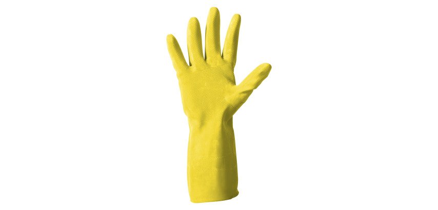 Guanti Glovely 50 in lattice giallo, 1 paio