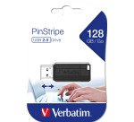 Clé USB Verbatim Prinstripe 128 Go noire