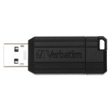 USB-sleutel Verbatim Pinstripe 128 GB zwart