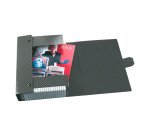 Scatole progetto Esselte Delso Line dorso 6 cm 25 x 35 colore grigio / bianco