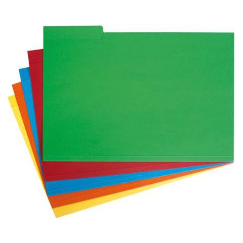 Subcarpetas de cartulina con pestaña lateral 240 g A4 Amarillo - Paquete de 50