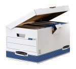 Fellowes Archive boxes Flip Top Maxi Holds 5 archive boxes A4 - 4 x 100 m White recycled and recyclable cardboard 10 pieces