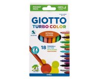 Pennarelli GIOTTO Turbo Color assortiti 18 pezzi eco pack 50% riciclato