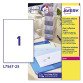 Avery Address Label L7567-25 Clear 25 labels per pack