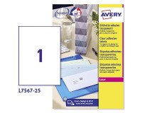 Avery Address Label L7567-25 Clear 25 labels per pack