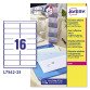 Avery Addressing Labels L7562-25 Clear 400 labels per pack