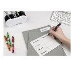 Etichette adesive Tico in carta bianca in bustina scrivibili a mano, 36x22mm, 20 etichette per foglio, adesivo permanente, 10 fogli