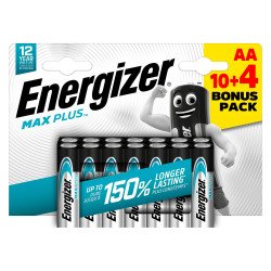 En_blister 10+4 piles energizer max lr06