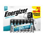 Energizer Max Plus - Pack de 14 piles Alcalines AA/LR06 - 1,5