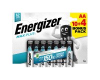 Pack de 10 pilas alcalinas LR06 Energizer Max Plus AA + 4 gratis