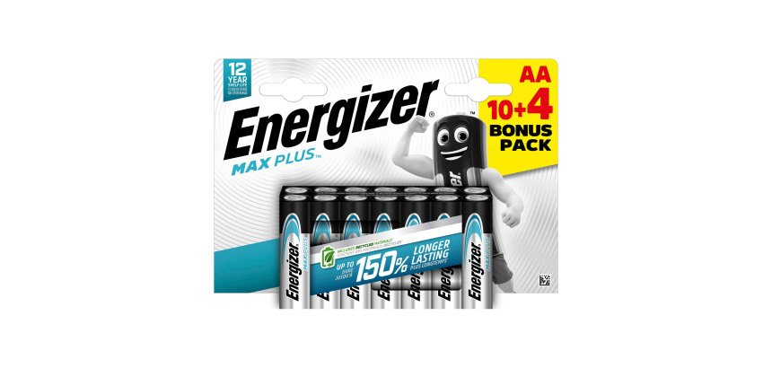 Energizer Max Plus - Pack de 14 piles Alcalines AA/LR06 - 1,5