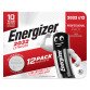 Knoopcel lithium Energizer CR2032 - set van 12 stuks