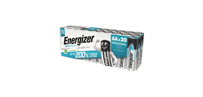 Energizer Max Plus - Pack de 20 piles Alcalines AA/LR06 - 1,5V