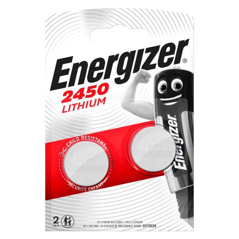 Pile bouton Lithium Energizer CR2450, Lot de 2