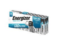Pilas alcalinas AAA Energizer Max Plus (paquete de 20) LR03