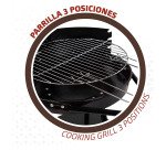 Barbacoa carbón redonda