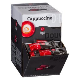 Sticks de Cappuccino soluble Douwe Egberts - Boîte distributrice de 80