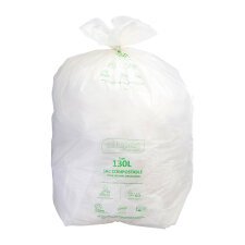 Sac poubelle pour déchets compostable 130 L Alfapac professionnel - 20 sacs