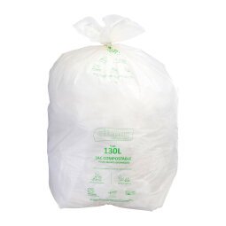 Sac poubelle pour déchets compostable 130 L Alfapac professionnel - 20 sacs